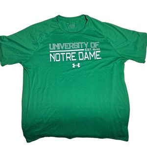 Men’s short sleeve official Notre Dame Under Armour Tee Shirt - size large